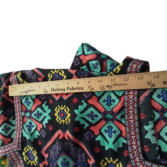 Rachel Roy Aztec Bohemian Multicolor Mini Dress Sz S - Picture 14 of 17